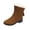 ABrown, variant on Womens Winter Snow Boots Mid Calf Faux Fur Lined Insulated Shoes Thick Sole Comfortable Outdoor Boots