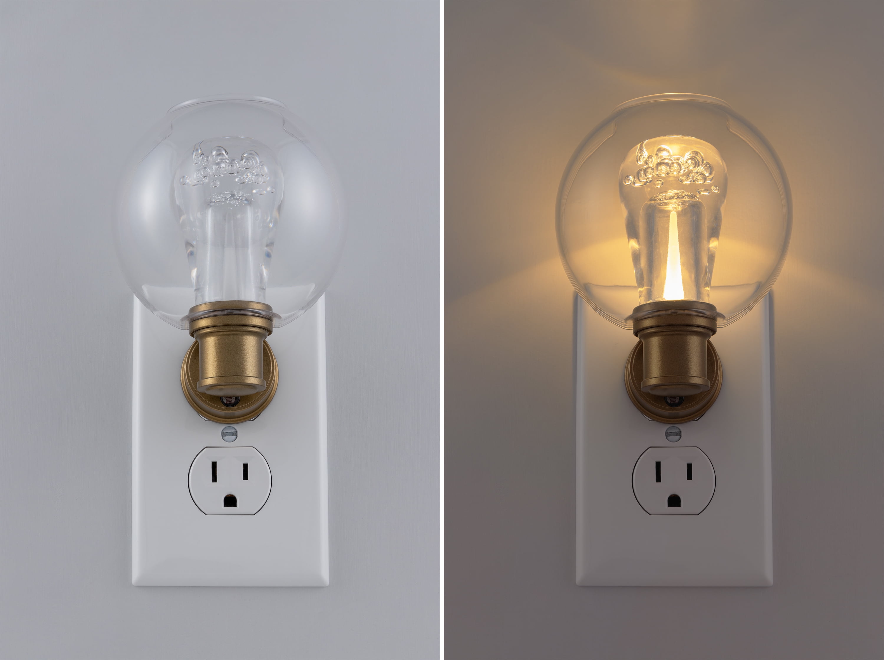 GE LED Vintage Night Light, Light Sensing, Bowl Lens - 55338