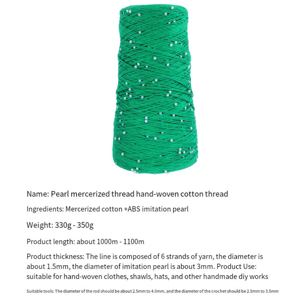 Pearl Mercerized Cotton Thread Hand-Knitted Pure Cotton Fine Wool Braided Thread High-quality Rolls Of Not Easily Broken Sewing
