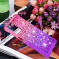 thumbnail image 7 of case for Samsung Galaxy A32 5G（Not 4G） Women Case,Creativity Clear Gradient Quicksand Glitter Flowing Liquid Floating TPU Case Bling Diamond Sparkle Cover for Samsung Galaxy A32 5G JB Pink Mauve, 7 of 7