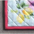 thumbnail image 3 of Jardin D'Ete 100% Cotton Pot Holder with Loop Heat Resistant for BBQ | Cooking | Baking | Grilling | Microwave | Barbecue | Spring/Summer (Mint, 8 Inch by 8 Inch), 3 of 8