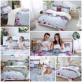 thumbnail image 5 of Christmas Dremlike Bedding Duvet Cover Set Full Size 4 Pieces Xmas Balls Pine Needle Bedding Set with Zipper Closure, 1 Comforter Cover 86x86 Inches 1 Flat Sheet & 2 Pillow Cases, 5 of 7