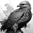 thumbnail image 2 of Benevolent Ruler of the Skies - Majestic Birds Canvas Wall Art, 2 of 2