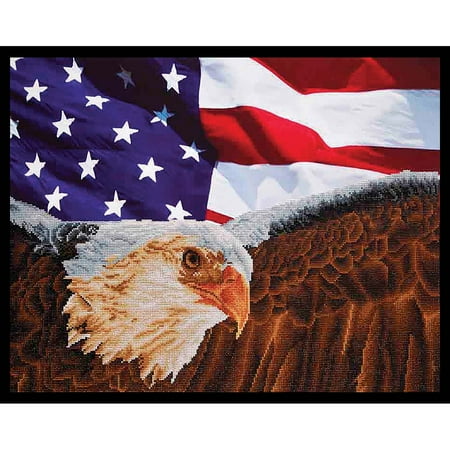 UPC: 4897073241036 | Diamond Dotz® Bald Eagle & Flag Diamond Painting