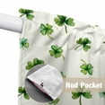 thumbnail image 4 of St. Patrick's Day Swag Valances for Windows 2 Pack, Kitchen Window Curtains 36 Inch Length, Spring Green Botanical Lucky Clovers Privacy Swag Curtains for Living Room/Bathroom with Rod Pocket 36"x36", 4 of 8
