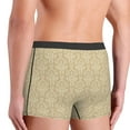 thumbnail image 4 of Kdxio Men's Boxer Briefs with Damask Beige Tan Brown Print - Comfortable and Breathable Underwear for Everyday Wear, 4 of 7