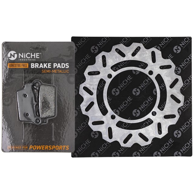Niche Rear Right Brake Rotor Pad Kit for Kawasaki KX250F 43082-0006 Motorcycle MK1006535