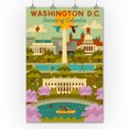 thumbnail image 3 of Washington DC, Geometric City Series (36x54 Giclee Gallery Art Print, Vivid Textured Wall Decor), 3 of 3