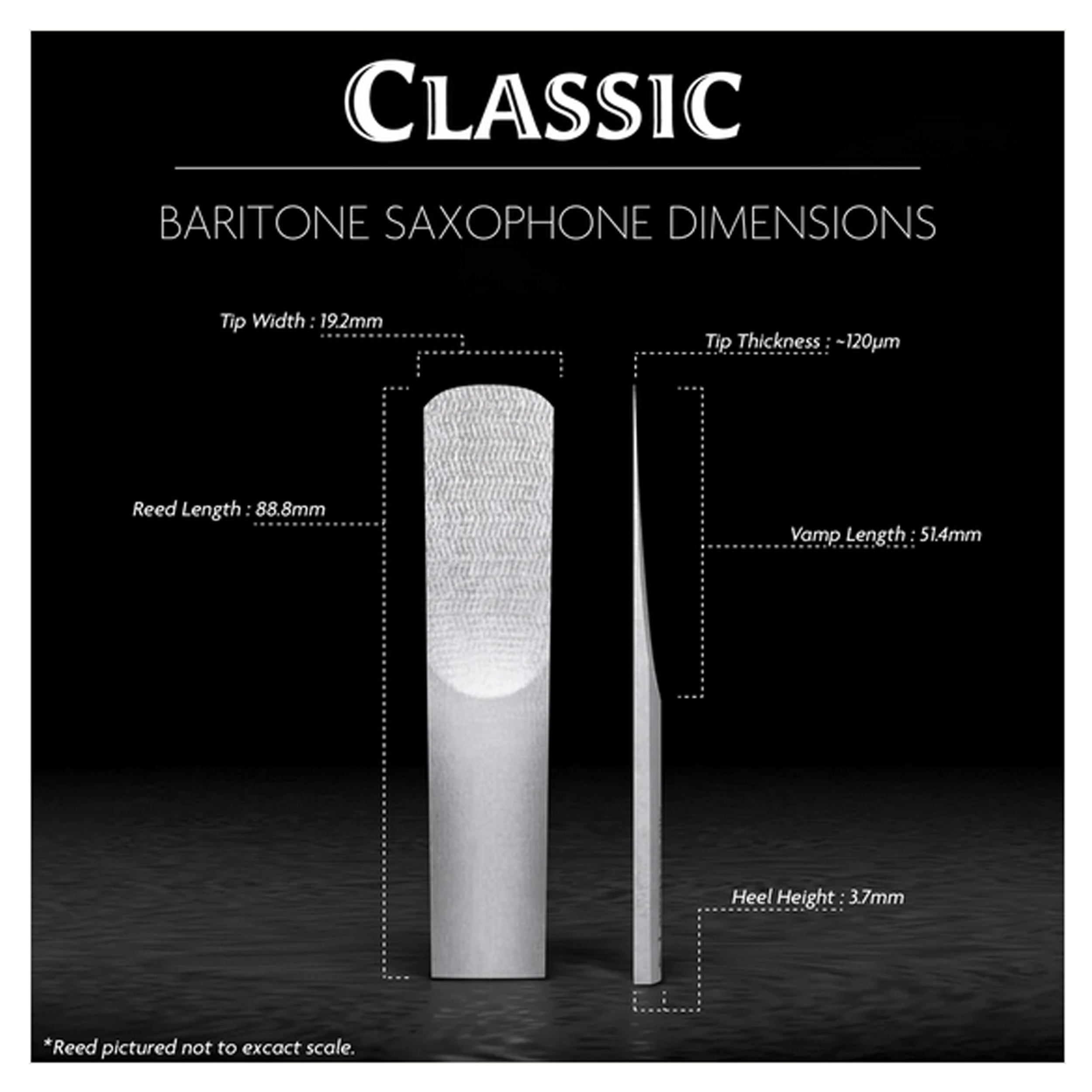 Legere Eb Baritone Saxophone Reed - 3-1/2
