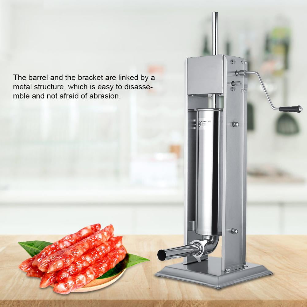 LHCER Stainless Steel Sausage Stuffer,7L Stainless Steel Vertical