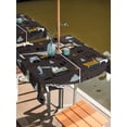 thumbnail image 2 of Outdoor Tablecloth with Umbrella Hole for Patio/Picnic/Party/Camping, Cartoon Tractor Waterproof Table Cloth Square Cover Washable, Cute Grey Digger Shovel Truck Car Black (60"x 60"), 2 of 8
