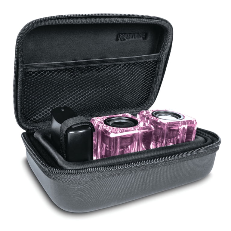 dreamGEAR DGUN-6828 Ice Crystal Clear Compact Speakers (Pink