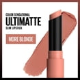 thumbnail image 1 of Maybelline Ultimatte Neo-Neutrals labial More Blonde 0.170ml, fórmula borrosa ligera y alto impacto pigmentario, 1 of 2