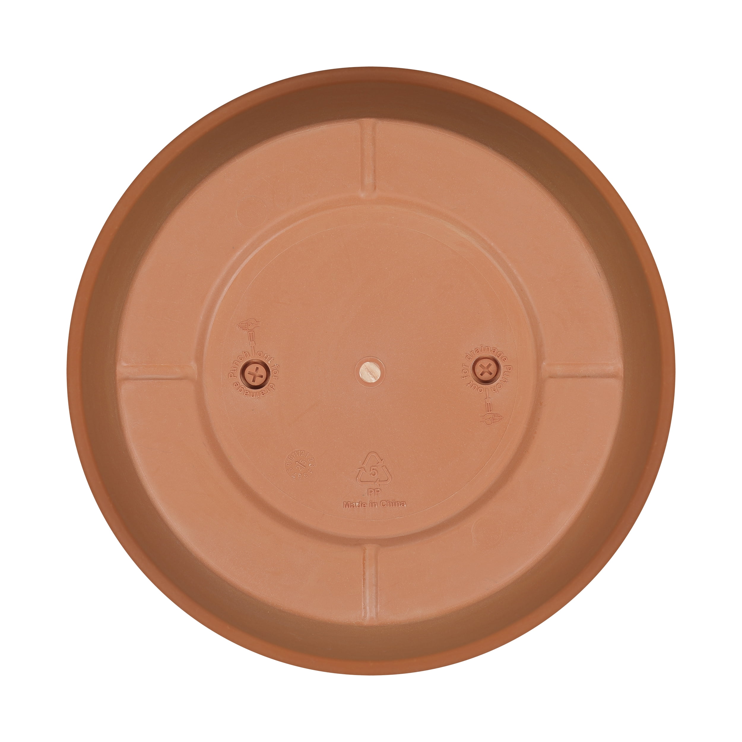 Mainstays Blake 16" x 16" x 13.5" Round Faux Terracotta Recycled Resin Planter