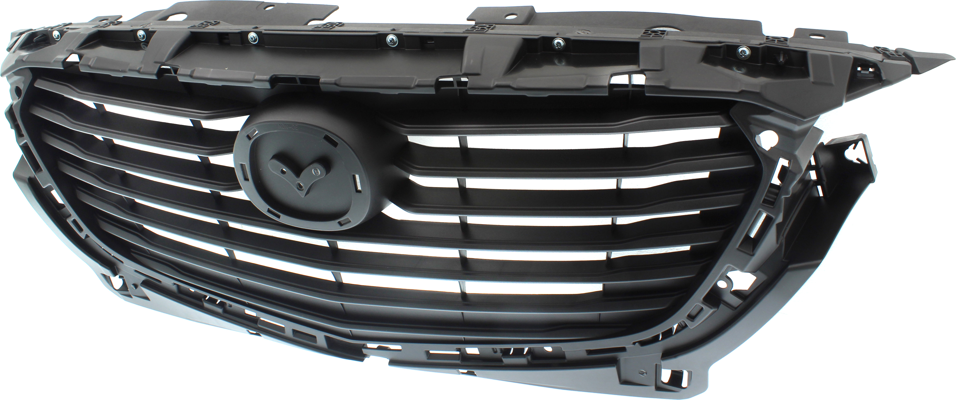 Grille Assembly Compatible With 2016-2020 Mazda CX-3 Textured Dark Gray Shell and Insert