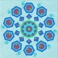 thumbnail image 1 of Ahgly Company Machine Washable Indoor Square Transitional Blue Area Rugs, 8' Square, 1 of 7