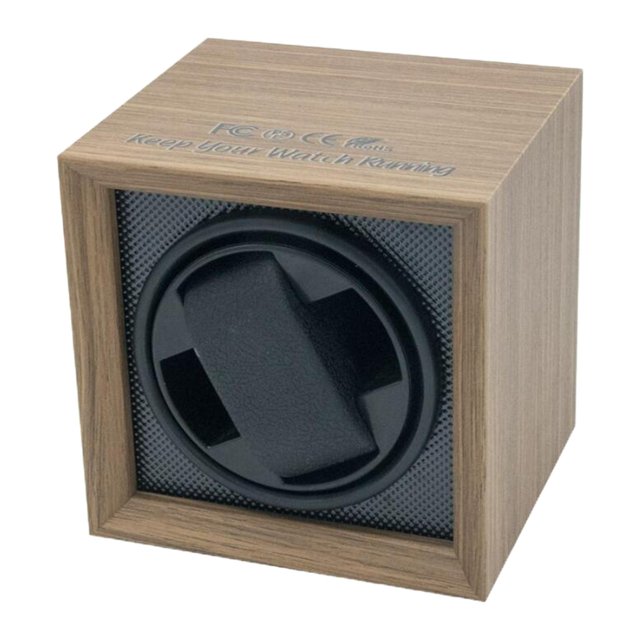 Enrollador automático de reloj individual de lujo, bobinado de rotación automática de carcasa de madera con motor súper silencioso, caja de exhibición Sunnimix Enrollador de reloj automático