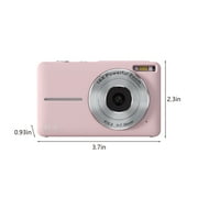 VANLOFE Digital Cameras 1080P High-definition Digital Camera 44 Million Photos 16x Digital Zoom Camera Anti-shake Proof Home Camera Pink 44MP(No SD Card)