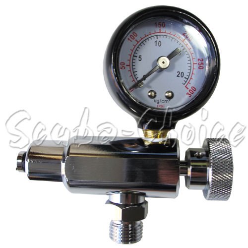 Scuba Diving 2nd Second Stage Regulator Adjustment Tool with Gauge 300