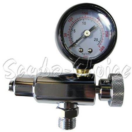 - Scuba Diving 2nd Second Stage Regulator Adjustment Tool with Gauge 300 PSI