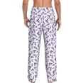 thumbnail image 3 of Xecao Lavender Flowers Men's Straight Lounge Pajama Pants: The Ultimate in Comfortable Sleepwear, 3 of 9