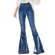 thumbnail image 1 of Pantalones elásticos Gibobby acampanados hasta la rodilla para Mujer Sky Blue S, 1 of 5