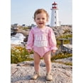 thumbnail image 6 of Cenuakty Girls Romper, Long Sleeve Crew Neck Embroidery Letters Fall Bodysuit, 6 of 9