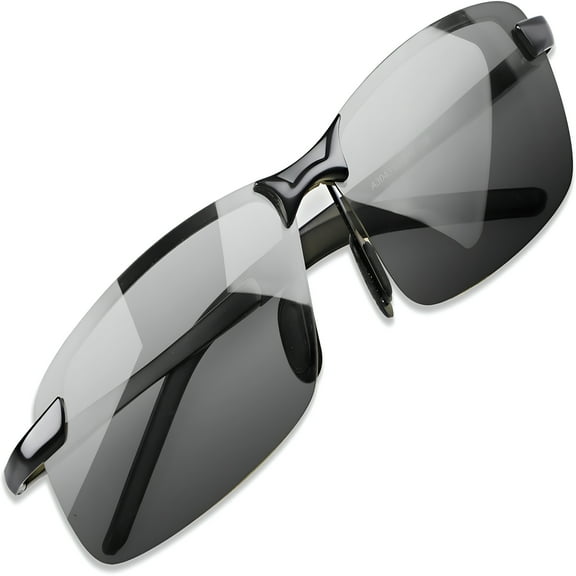 GJX Polarized Photochromic Driving Sunglasses For Men Women Day and Night Safety Glasses
