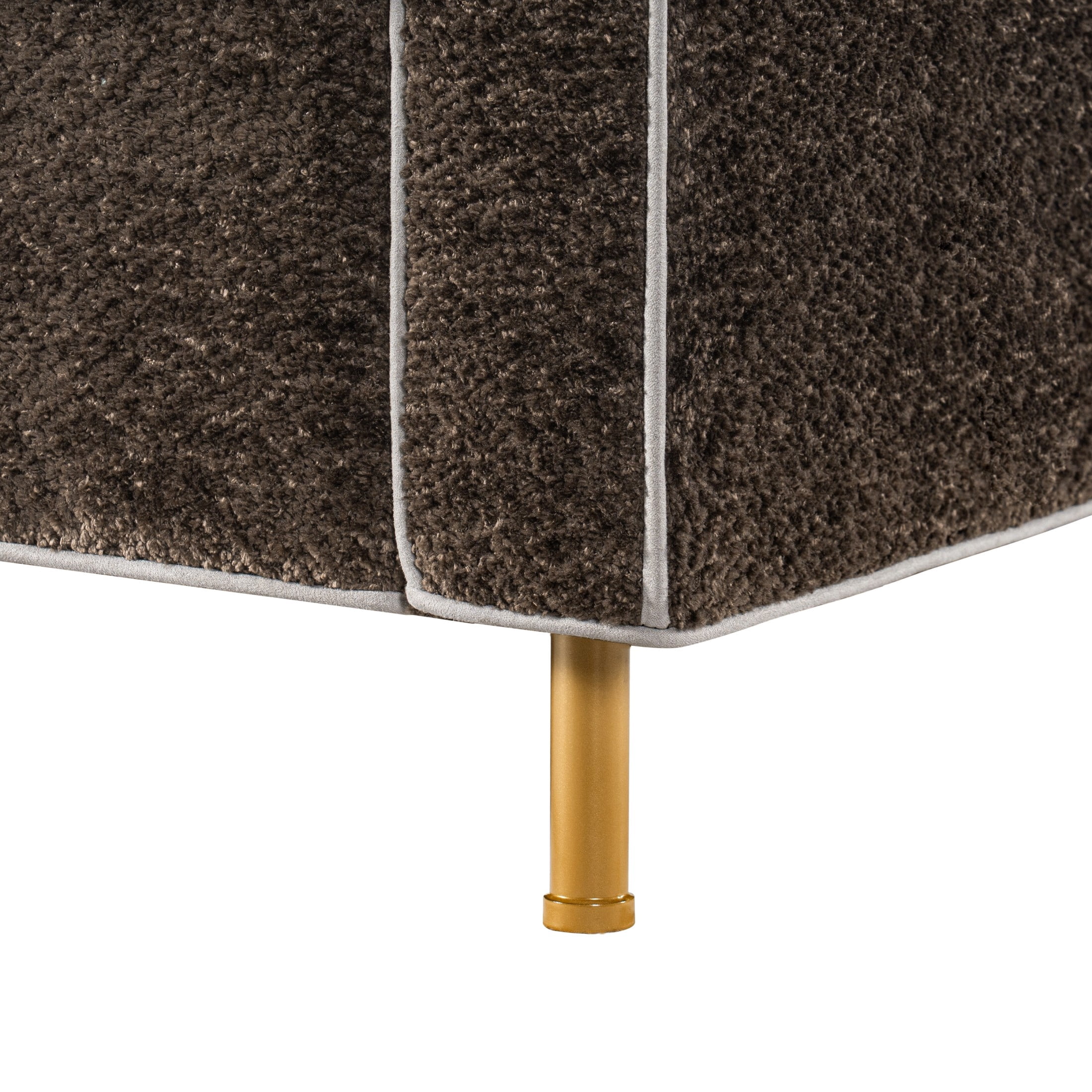 Christopher Knight Home Modern Chenille Upholstered Single Sofa with Square Arms, Pillow Back, Dark Brown