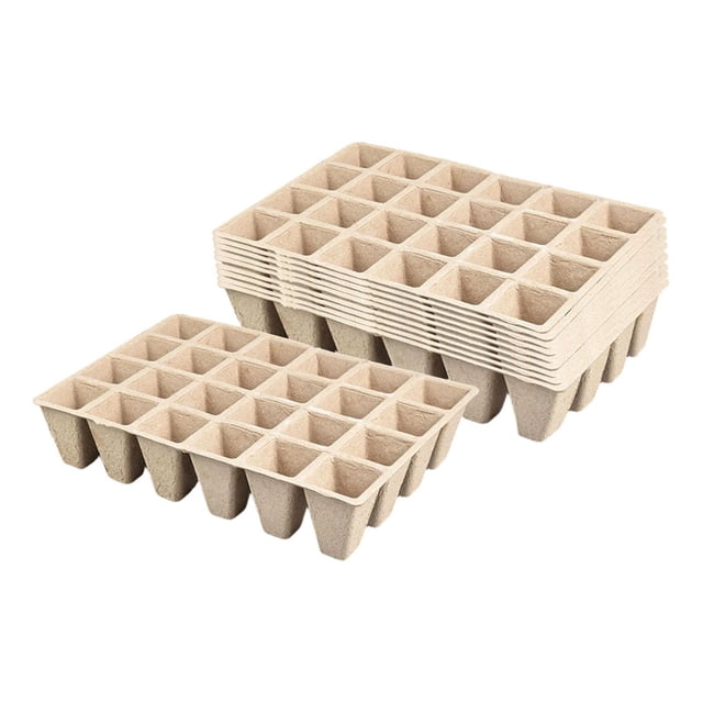 Terraxo Seedling Starter Trays Nursery Cup Biodegradable Reusable Planting Container for 24 grids