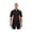 BLACK/ MANDARIN, variant on 88657 North End Men's Performance Zippered Polo Shirt Black 2XL