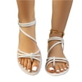 thumbnail image 3 of YOUYEDIAN Orthopedic Sandals for Women Walking Open Toe Arch Support Shoes Summer Waterproof Slip on Non Slip Wide Slippers, 3 of 6