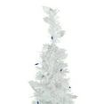 thumbnail image 3 of Northlight 6ft Lighted White Tinsel Pop-Up Artificial Christmas Tree, Blue Lights, 3 of 5