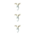 thumbnail image 2 of Maytalsory Animal Head Key Hook Sturdy And Durable Construction Adding Touch Of Whimsy White gold (deer) 3Set, 2 of 6
