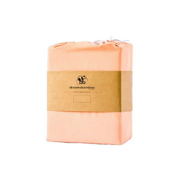 Juego Sábanas Fibra De Bambú Blend Queen Salmón Dreams Bamboo DREAMS BAMBOO SBQPEA