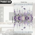 thumbnail image 3 of SCRAWLGOD Wisteria Flower Butterfly Violet White 2 Piece Sofa Headrest Protector PU Leather Headrest Cover for Recline Non Slip Chair Head Rest Covers for Living Room,Office Chair,17x27in, 3 of 7
