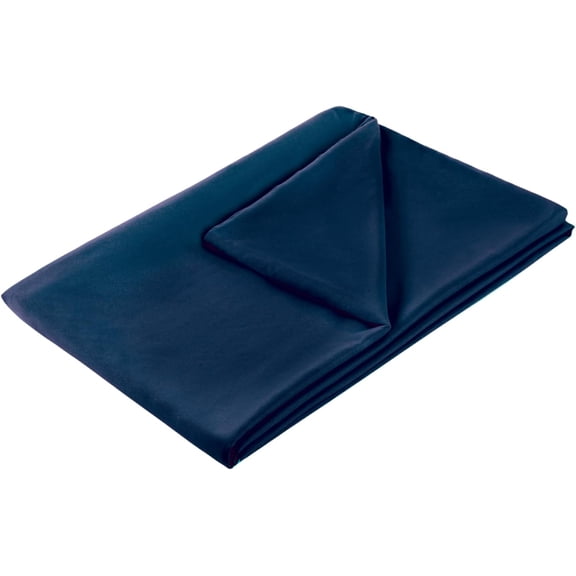 Weighted Blanket Cover, 48 * 72, Dark Blue, Heavy Weighted Blanket Cover, 48x72, 8 Ties, Zipper on Long Side