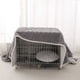 thumbnail image 5 of Manta para perros, manta para mascotas para perros grandes, gatos, protector de sofá reversible, lavable a máquina, manta para perros color café M100*75CM, 5 of 6