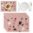 thumbnail image 2 of MOQIN Halloween Placemats Set of 4 - Seasonal Table Mats for Kitchen Dining Decoration, Spooky Theme Water-Resistant Mats for Holiday Parties and Home Use, 18 x 12 inches, 2 of 9