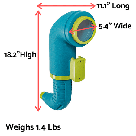 Blue Rabbit Play Mega Periscope for Outdoor Playsets, Turquoise/Lime Green