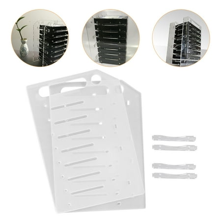 

DIY Hard Disk Bracket 1 Set Transparent Hard Disk Rack 3.5-inch Multi-layer Mechanical Hard Disk Rack Rack (8 Layer)