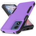 thumbnail image 1 of Funda para teléfono Yuanming Moto G Play 2024 de grado militar, color morado, 1 of 7