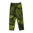 thumbnail image 4 of Naloa Tropical Palm Leaves Fern Leaf Print Women’s Ultra-Soft Comfy Pajama Lounge Pants with Pockets & Drawstring, 4 of 8