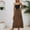 w93# Brown398, variant on Wuxian Women'S Summer Skirts High Waist Long Leopard Print Casual A Line Midi Skirt Vacation Comfortable Stretchy Soft Flowy Chiffon Elastic Waist Maxi Skirts,Brown,XL