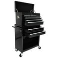 thumbnail image 4 of Tcbosik 8-Drawer Rolling Tool Chest, Tool Storage Cabinet w/Lockable Wheels and Detachable Top, Tool Organizer Box for Garage Warehouse Repair Shop, Black, 4 of 8