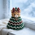thumbnail image 5 of Crochet Animal Christmas Tree DIY Kit, Handmade Ornament Set with Pearl, Beginner Friendly, Christmas Decorations Gifts for Family, 5 of 6
