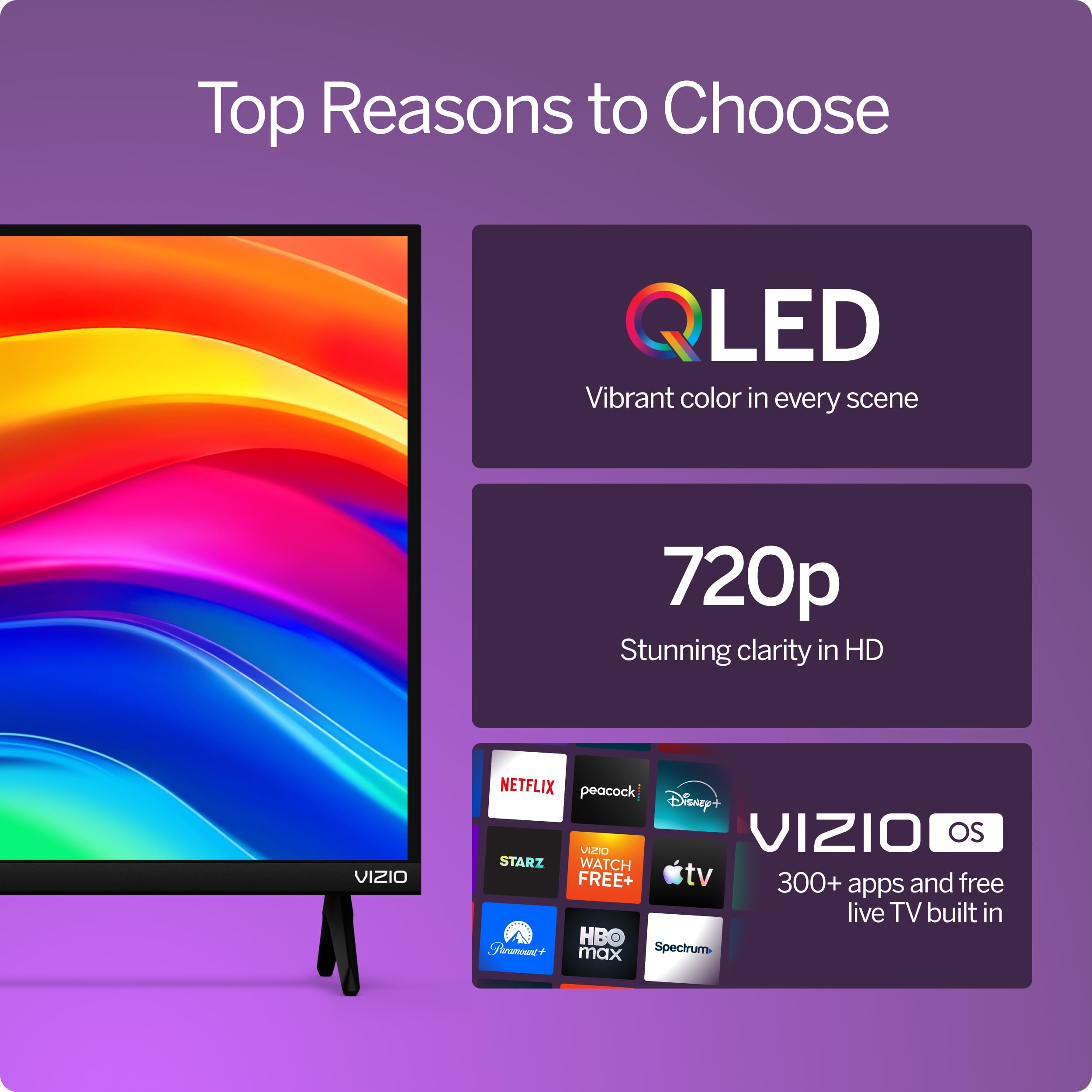 VIZIO 32" Class Quantum HD QLED Smart TV (NEW) VHQ32M-10