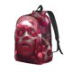 thumbnail image 1 of Disketp Surreal Pink Headphones print Canvas Backpack Lightweight Travel Daypack Student Rucksack Laptop Backpack-Small, 1 of 5