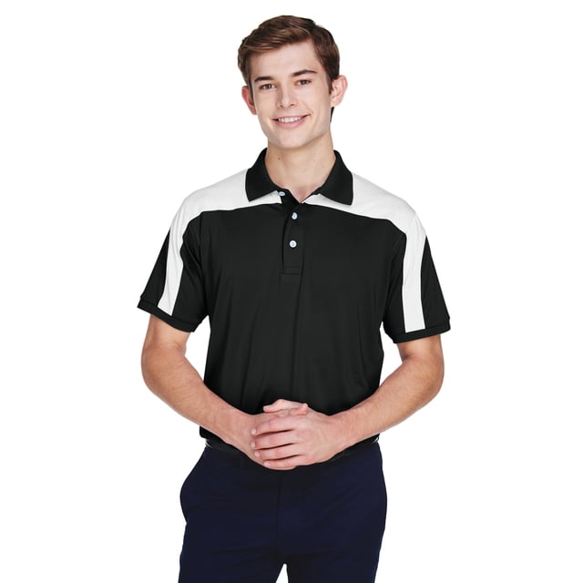 Polo Victor Performance equipo 365 para hombre NEGRO XL TT22
