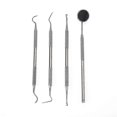 thumbnail image 1 of New Dental Tartar Removing Kit Set Of 4 Hygiene Plaque Removing Instruments Dental Care Set,stainless Steel Dentist Instrument, 1 of 5